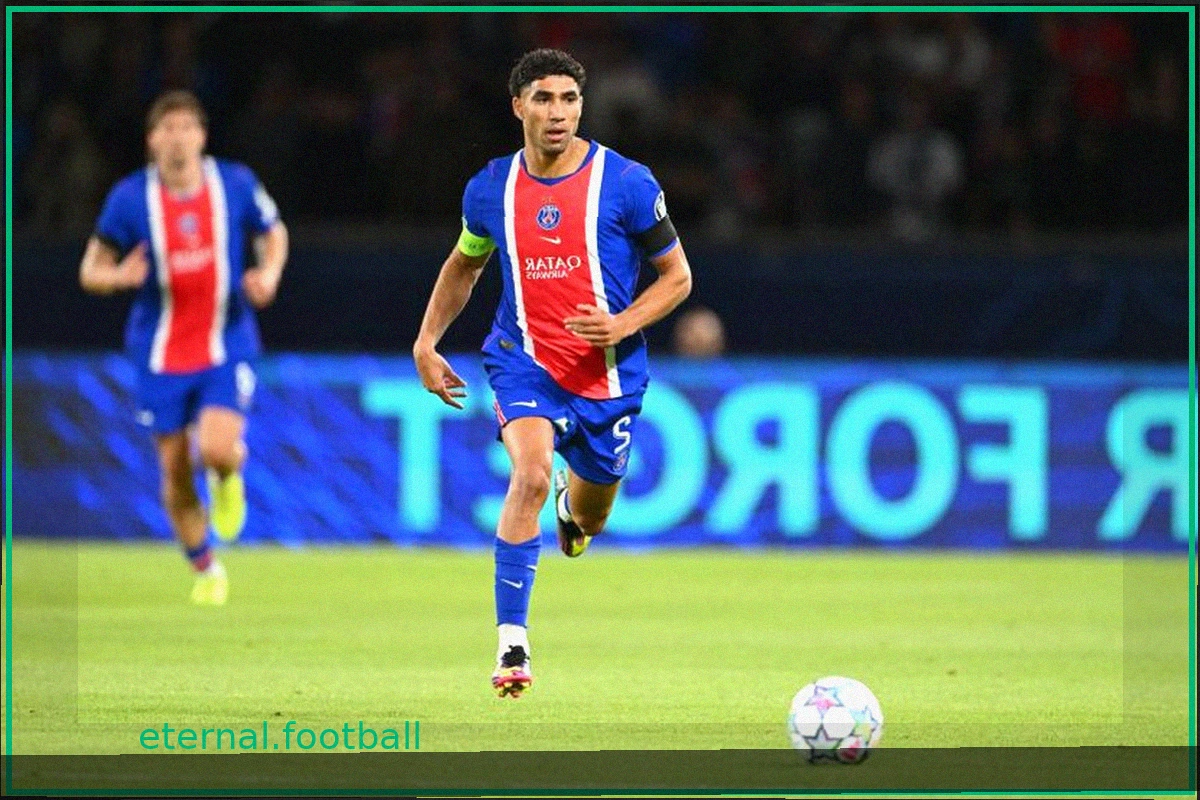 Achraf Hakimi of PSG Injured and Substituted in Brest Match